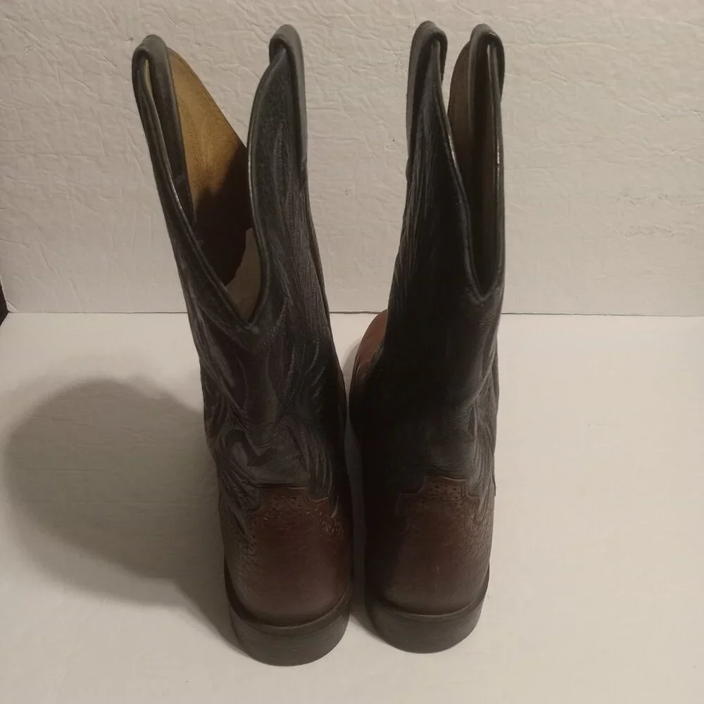 ARIAT HERITAGE STOCKMAN MEN'S WESTERN BOOT-10002258 Green/Brown